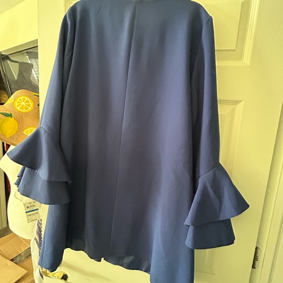 Alfani Women’s Flared Sleeve Andromeda Blue Jacket - Picture 10 of 10